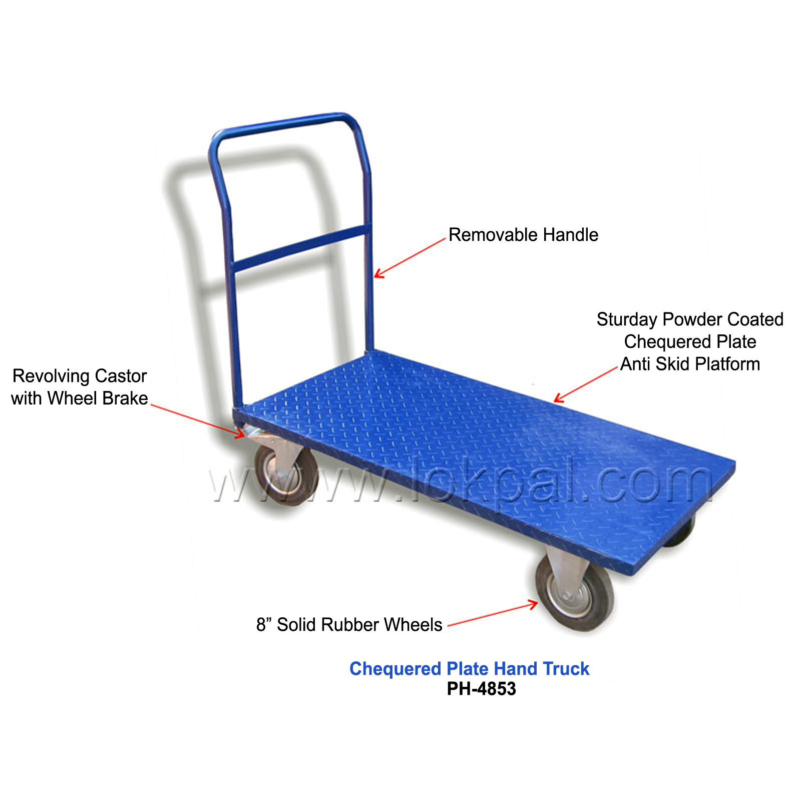 Checkered Platform Hand Truck, Checkered Platform Hand Truck Manufacturer, Hand Trolley Wholesaler, Checkered Platform Hand Truck Distributor, Supplier, Delhi NCR, Noida, India